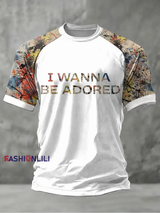 Men’s Lemon Roses Music Lover Printed short sleeve t-shirt White / S