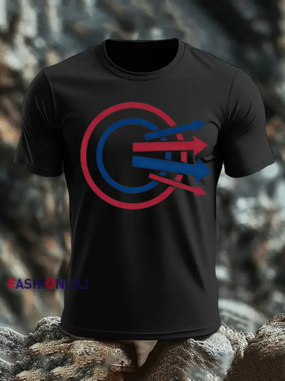 Men’s Mod T-shirt worn by Paul Weller the Jam imitation cotton short-sleeved T-shirt Black / S