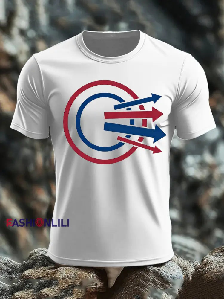 Men’s Mod T-shirt worn by Paul Weller the Jam imitation cotton short-sleeved T-shirt White / S