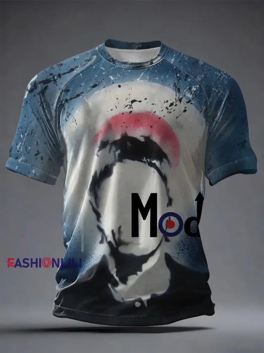 Men’s Modfather UK Music Mods Lover Printed T-shirt As picture / S
