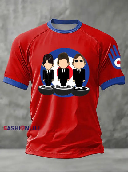 Men’s Modfather UK Music Mods Lover short sleeve t-shirt Red / S