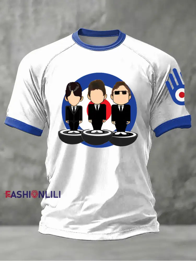 Men’s Modfather UK Music Mods Lover short sleeve t-shirt White / S