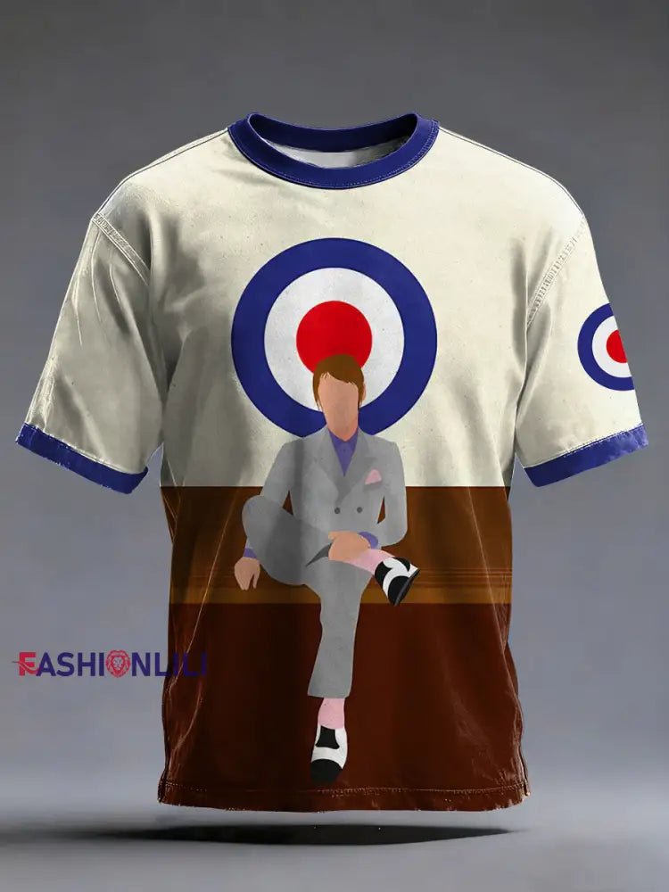 Men’s Modfather UK Music Mods Lover short sleeves t-shirt As picture / S