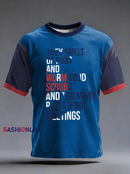 Men’s Modfather UK Music Mods Lover short sleeves t-shirt Blue / S