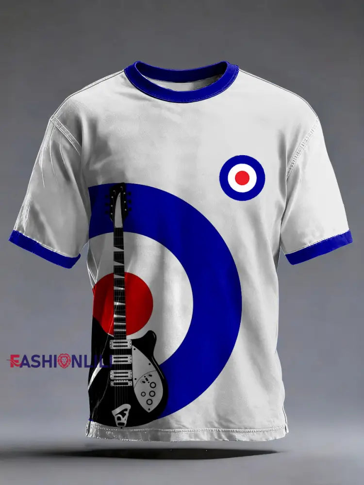 Men’s Modfather UK Music Mods Lover short sleeves t-shirt White / S