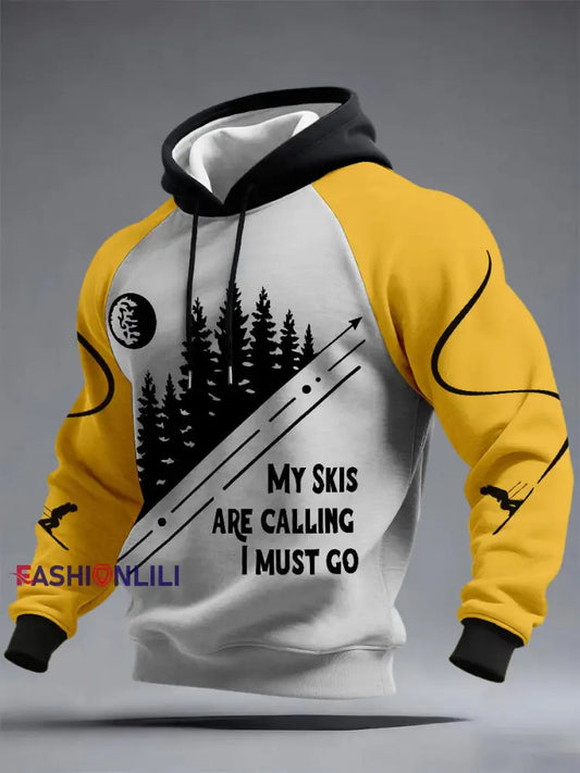Men’s my skis are calling I just gotta go hoodies As picture / S