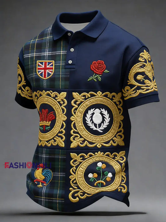 Men’s Nations of Rugby Lover Printed Casual Tops A / S