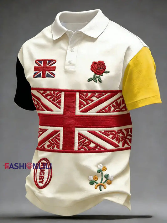 Men’s Nations of Rugby Lover Printed Casual Tops A / S