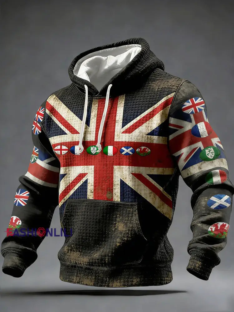 Men’s Nations of Rugby Lover Printed Hoodie A / S