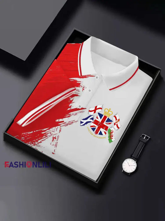 Men’s Northern Ireland Printed Casual Short Sleeve Top Red / S