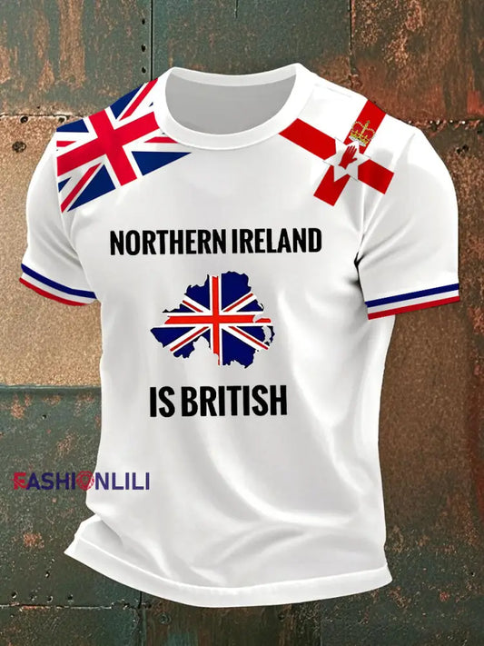 Men’s Northern Ireland Printed Casual T-Shirt White / S