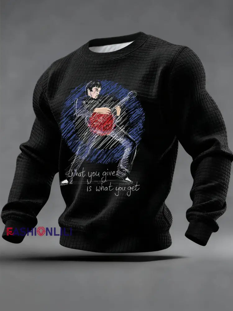 Men’s Paul Weller The Jam Checkered Cotton Hoodie Black / S