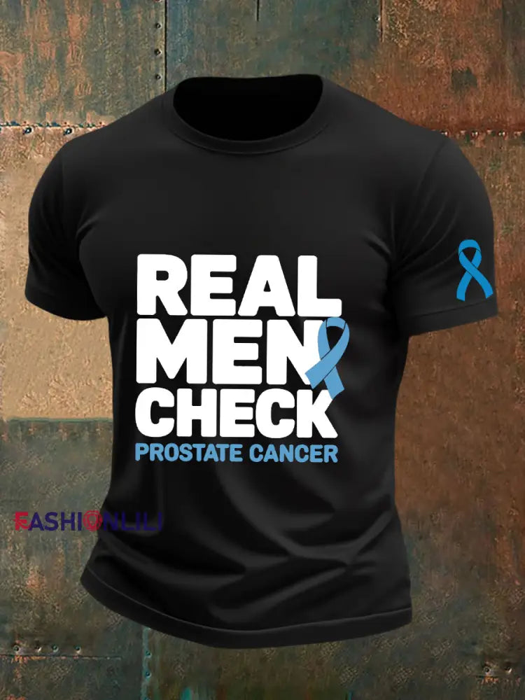 Men’s Prostate Cancer Awareness T Shirt Black / S