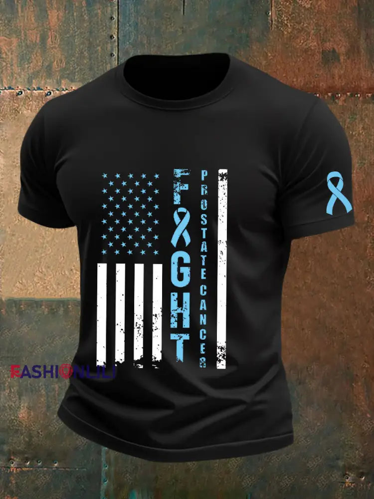Men’s Prostate Cancer Awareness T Shirt Black / S
