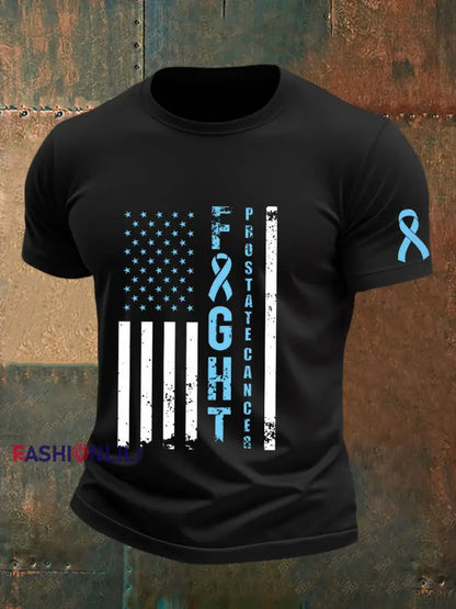 Men’s Prostate Cancer Awareness T Shirt Black / S
