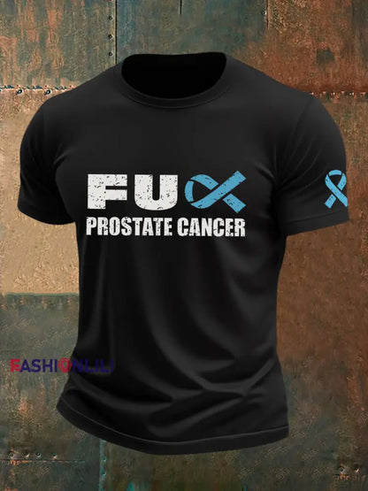 Men’s Prostate Cancer Awareness T Shirt Black / S
