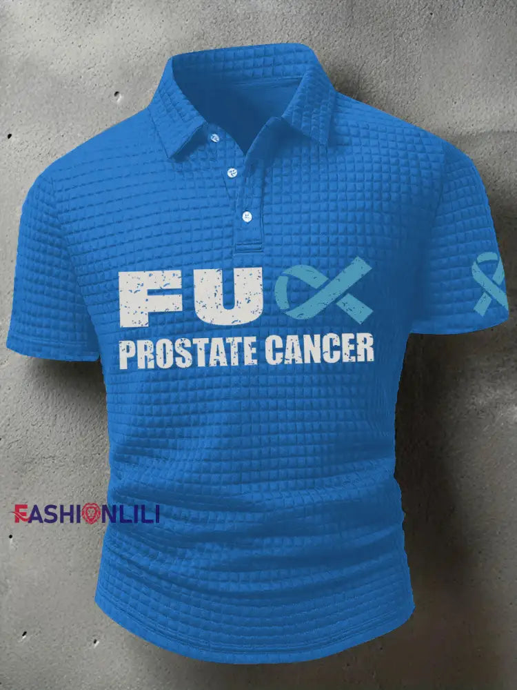 Men’s Prostate Cancer Awareness T Shirt Blue / S