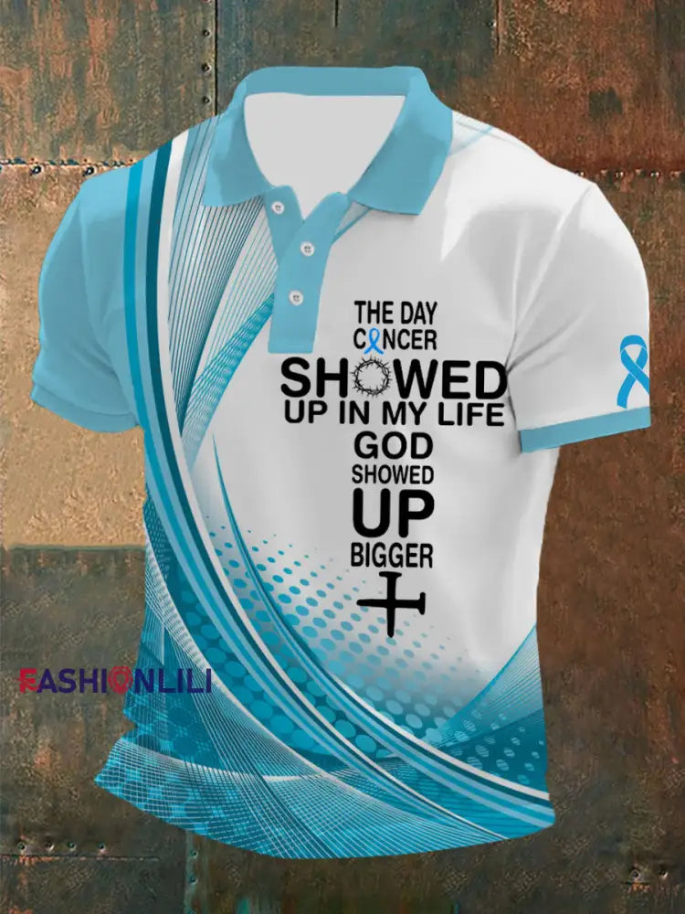 Men’s Prostate Cancer Awareness T Shirt Light Blue / S