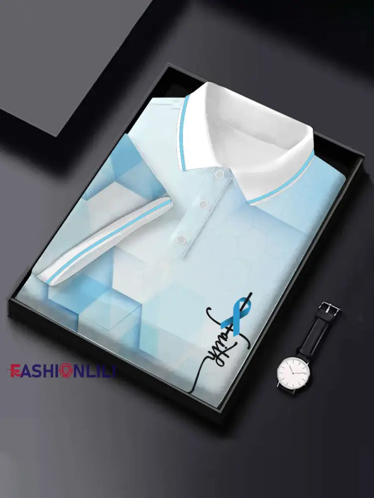 Men’s Prostate Cancer Awareness T Shirt Light Blue / S