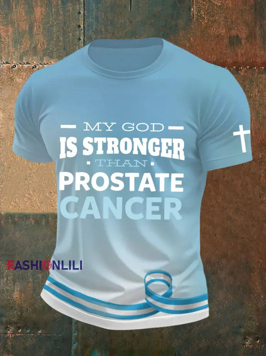 Men’s Prostate Cancer Awareness T Shirt Light Blue / S