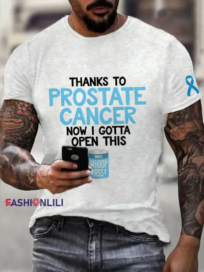 Men’s Prostate Cancer Awareness T Shirt White / S