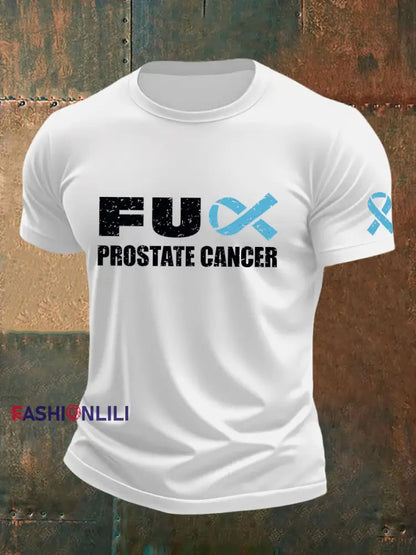 Men’s Prostate Cancer Awareness T Shirt White / S