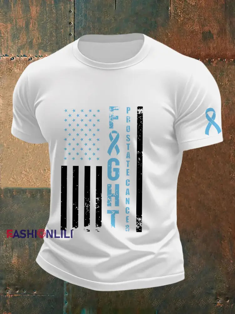 Men’s Prostate Cancer Awareness T Shirt White / S