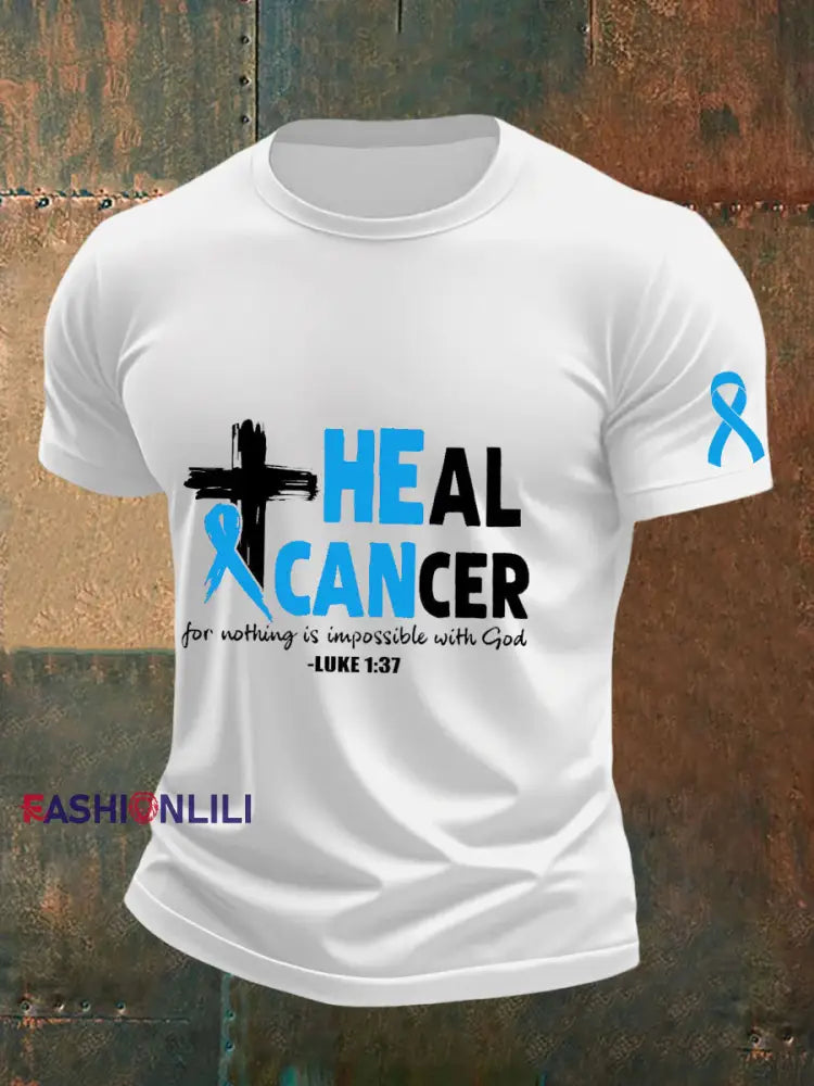 Men’s Prostate Cancer Awareness T Shirt White / S