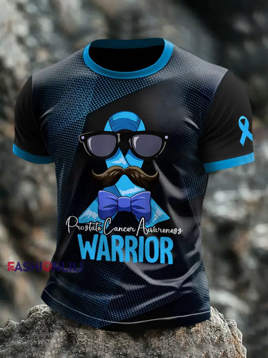 Men’s Prostate Cancer Awareness Warrior T shirts As picture / S