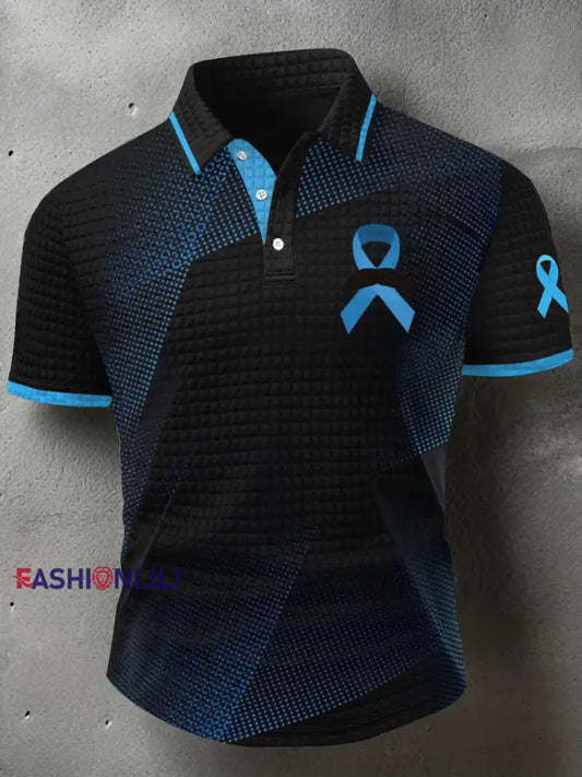 Men’s prostate cancer casual tops As picture / S