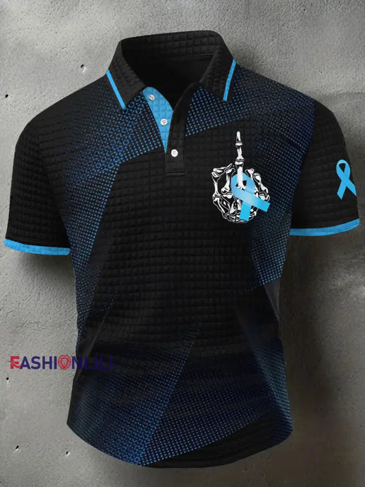 Men’s prostate cancer casual tops As picture / S
