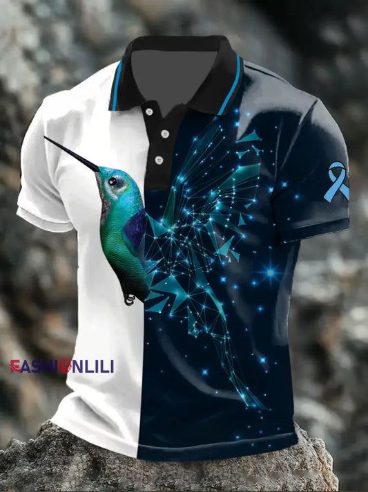 Men’s Prostate Cancer Hummingbird Tops As picture / S
