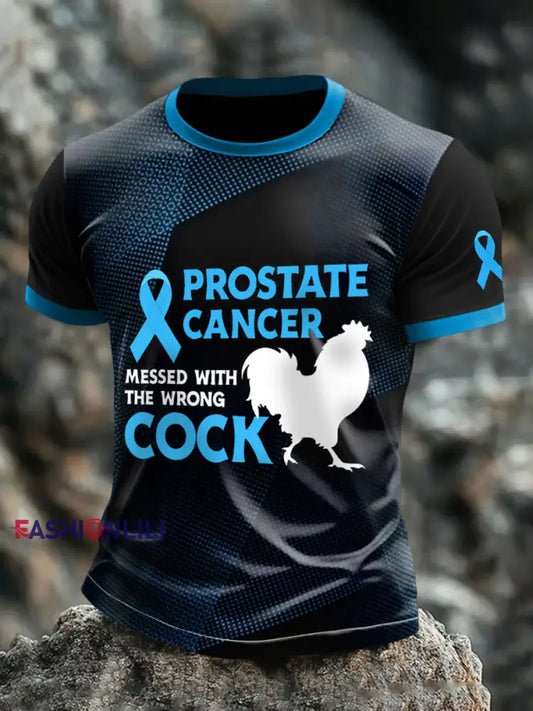 Men’s prostate cancer messed with the wrong cock T shirts As picture / S
