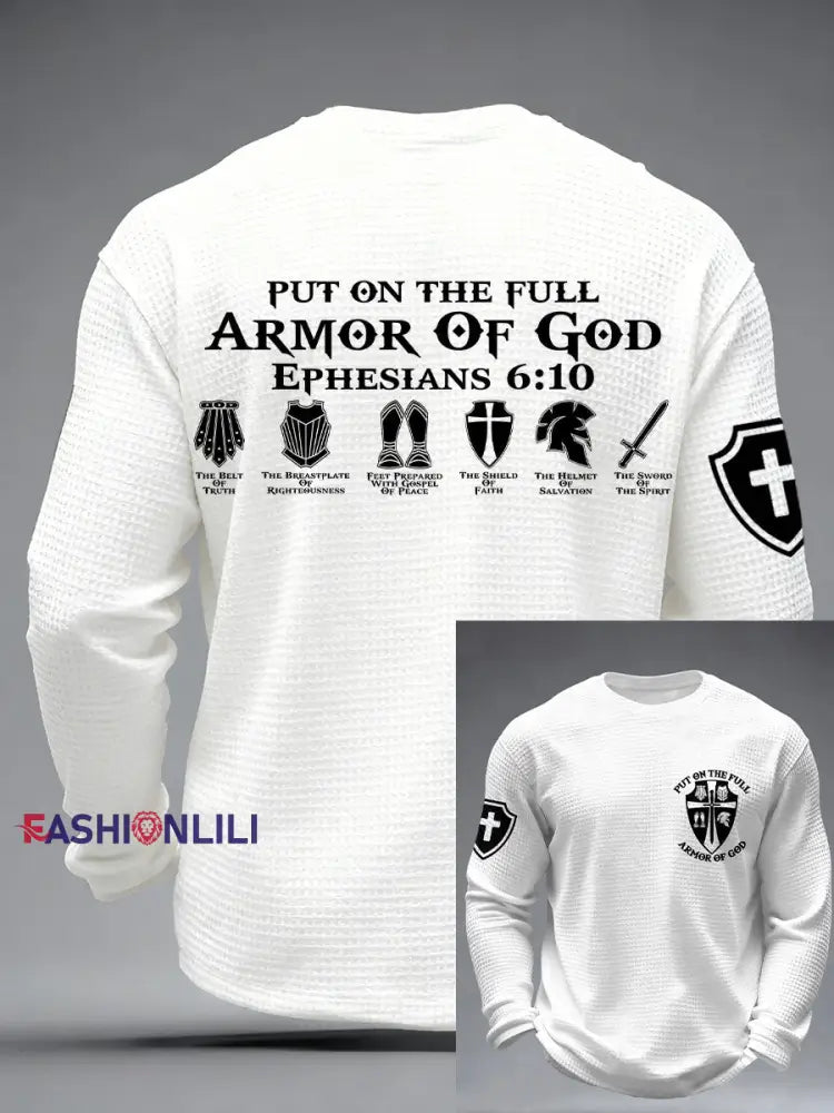 Men’s ’Put on the Full Armor of God’ T-shirts White / S