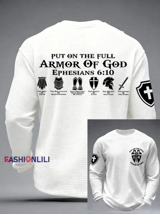 Men’s ’Put on the Full Armor of God’ T-shirts White / S