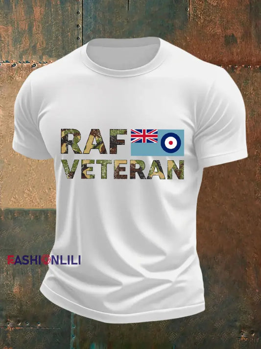 Men’s RAF Veteran Casual Tee White / S