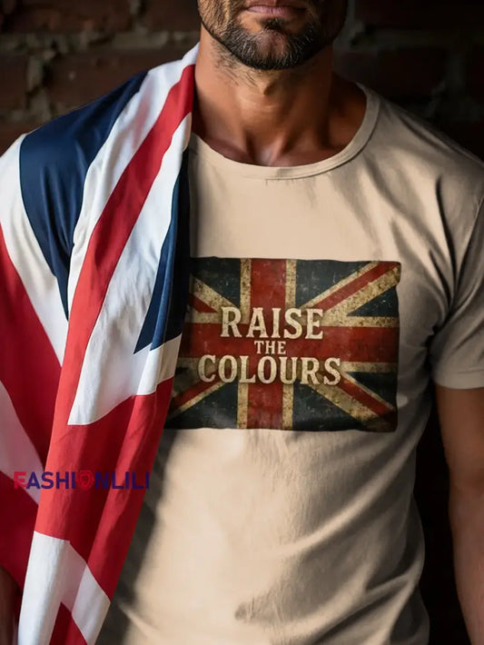 Men’s Raise The Colours Print short sleeves t-shirt As picture / S