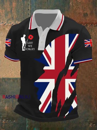 Men’s Remembrance Day Lest We Forget Shirt Black / S