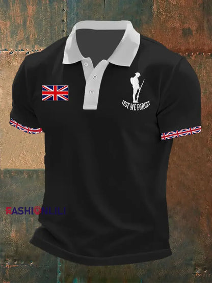 Men’s Remembrance Day Lest We Forget Shirt Black / S