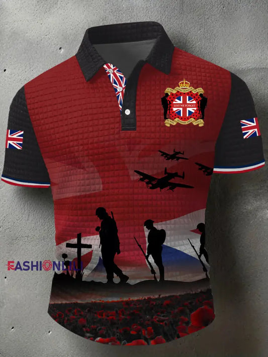 Men’s Remembrance Day Lest We Forget Short Sleeve Shirt