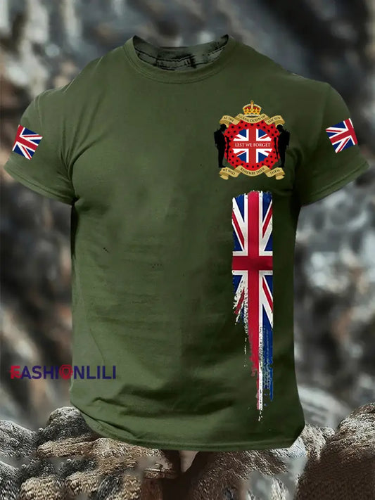 Men’s Remembrance Day Lest We Forget Short Sleeves T-shirt