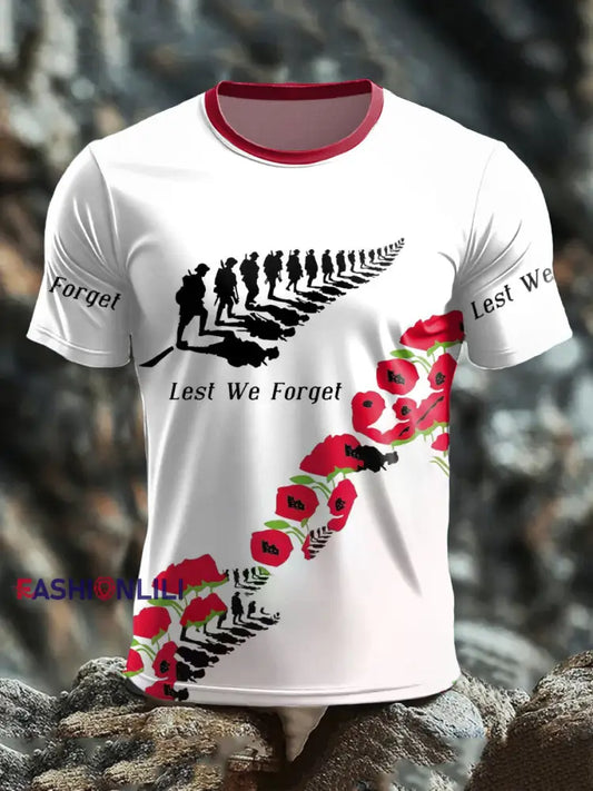 Men’s Remembrance Day short sleeves t-shirt As picture / S
