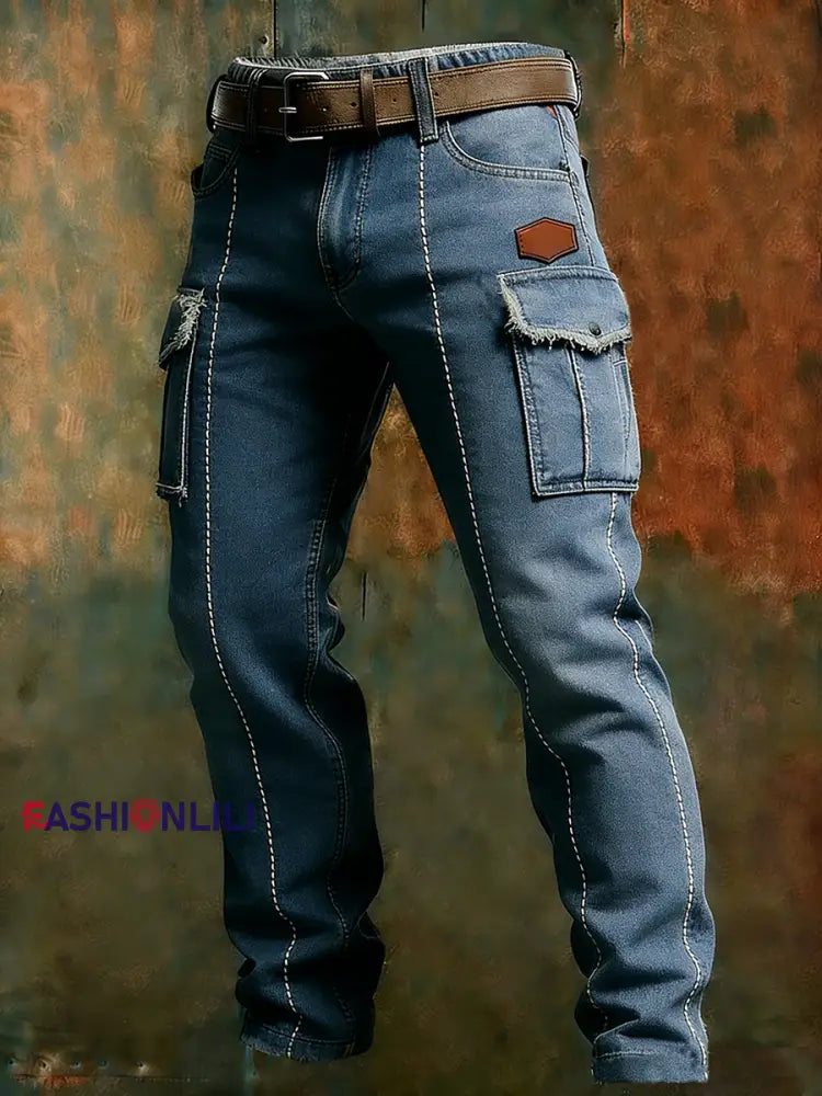 Men’s Retro Business Style Casual Work Trousers A / S