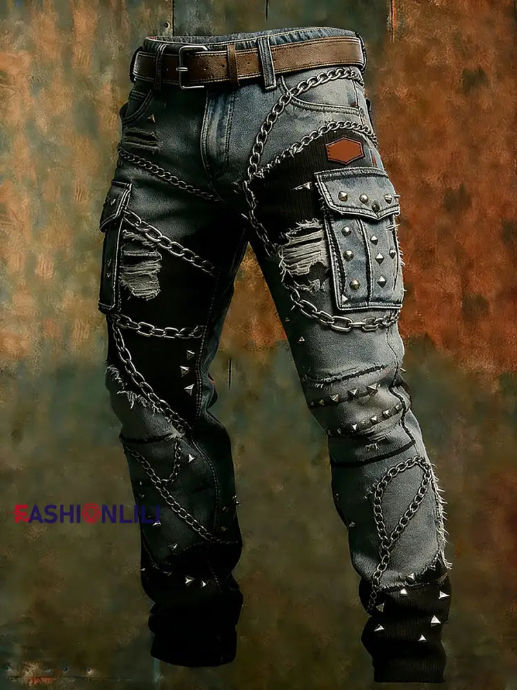 Men’s Retro Business Style Casual Work Trousers A / S