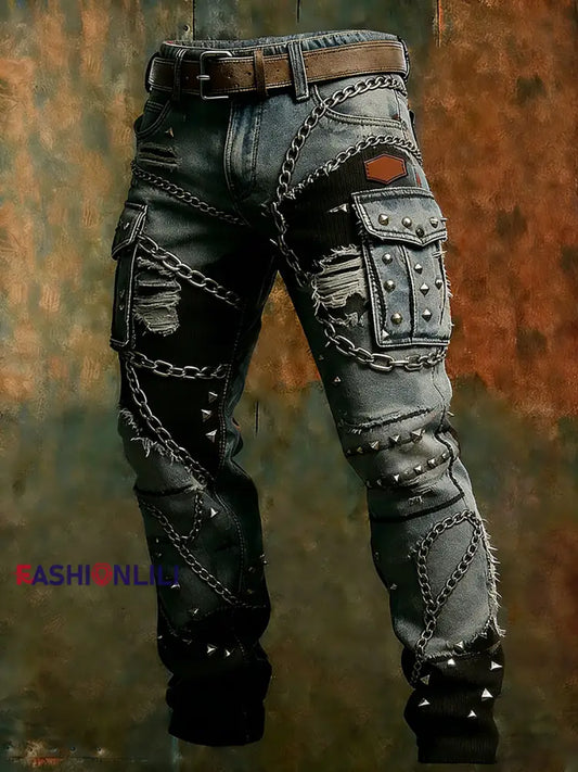 Men’s Retro Business Style Casual Work Trousers A / S