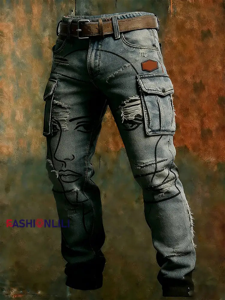 Men’s Retro Business Style Casual Work Trousers A / S