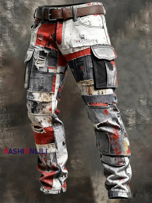 Men’s Retro Business Style Casual Work Trousers A / S