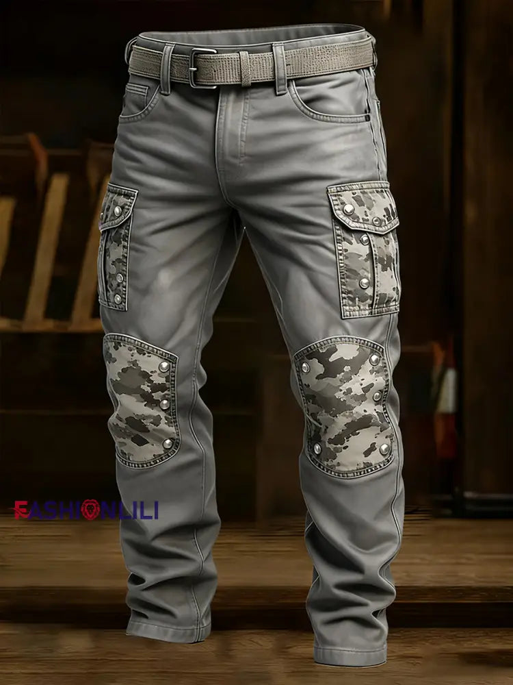 Men’s Retro Business Style Casual Work Trousers A / S