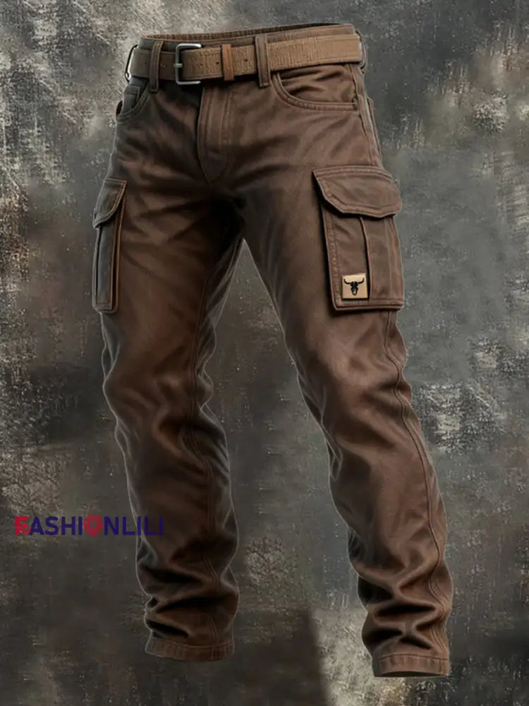 Men’s Retro Business Style Casual Work Trousers A / S