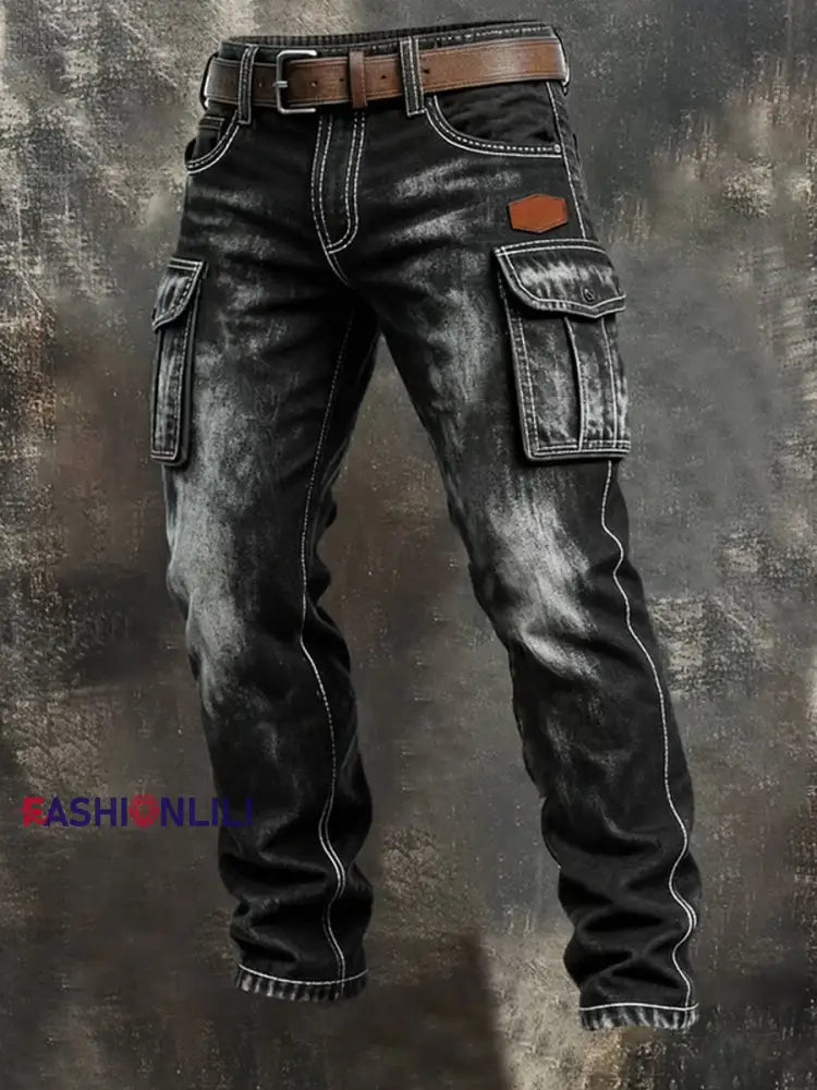 Men’s Retro Business Style Casual Work Trousers A / S